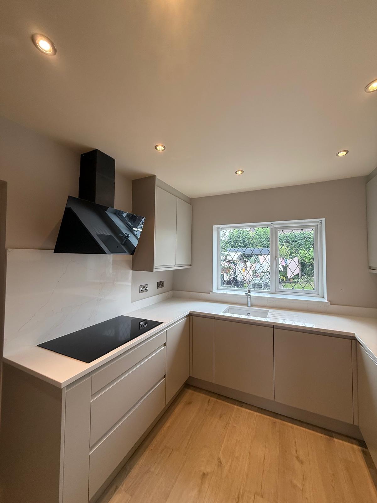 After interior kitchen painting