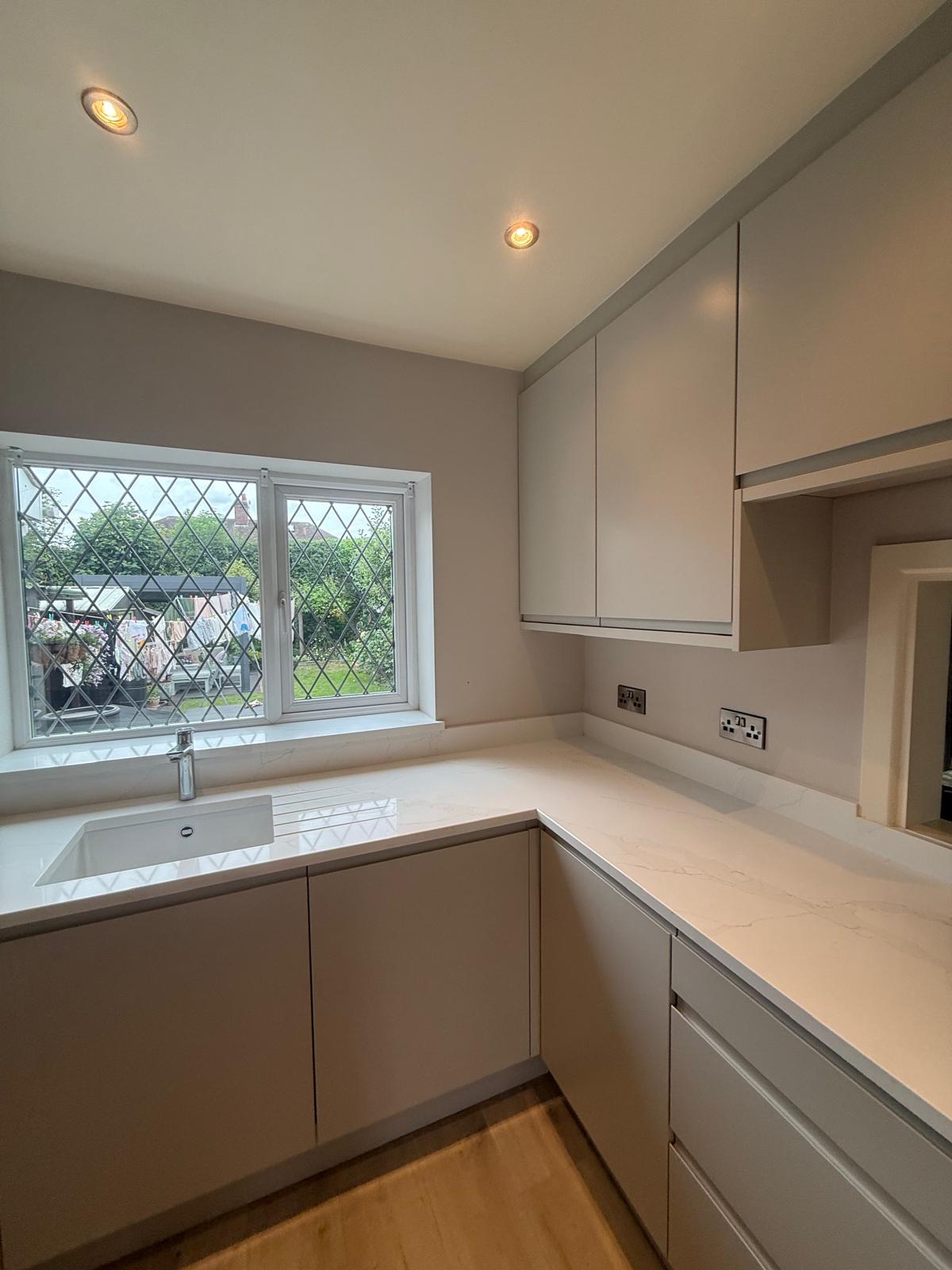 After interior kitchen painting