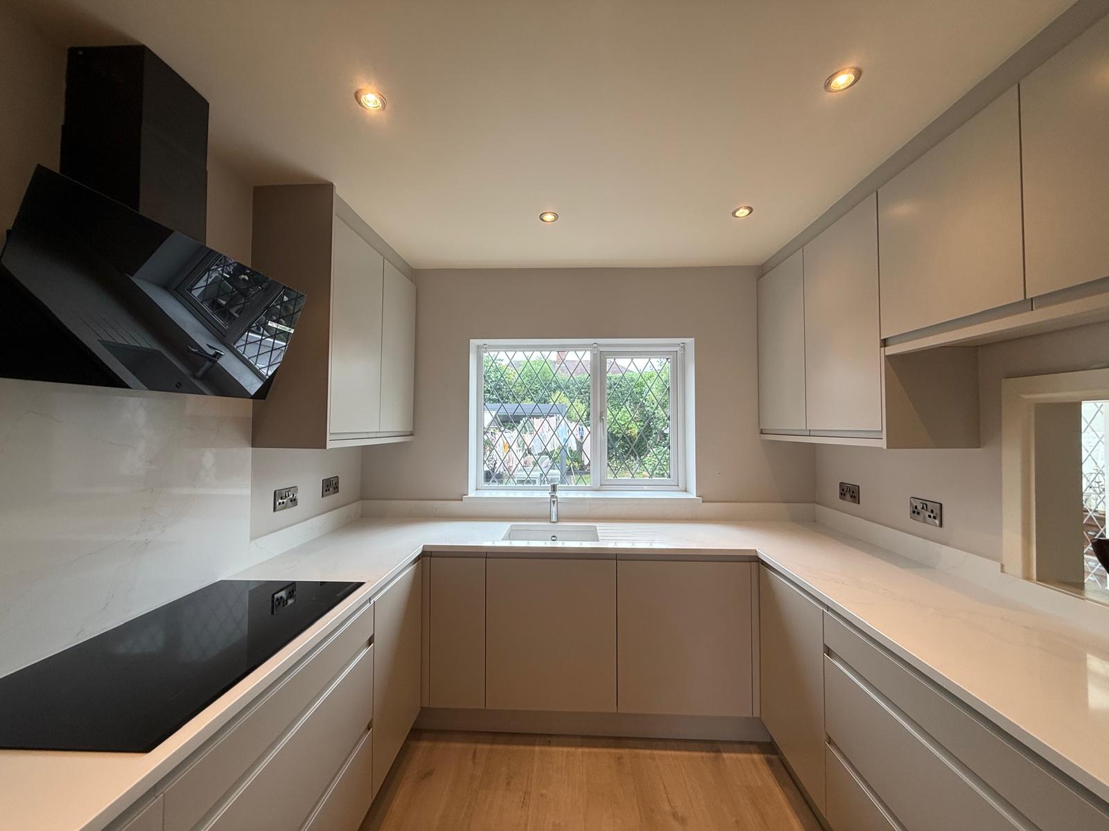 After interior kitchen painting