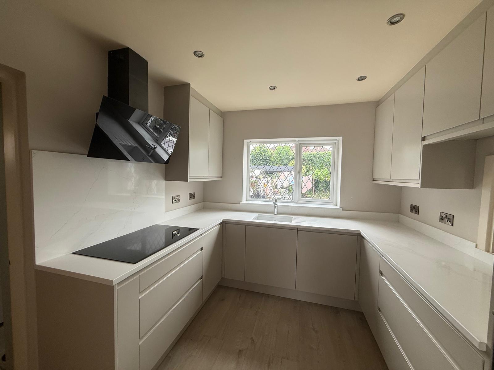 After interior kitchen painting
