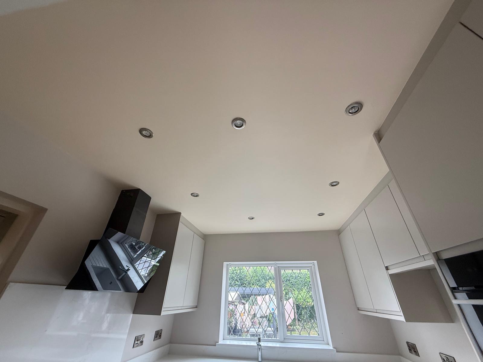 After interior kitchen painting