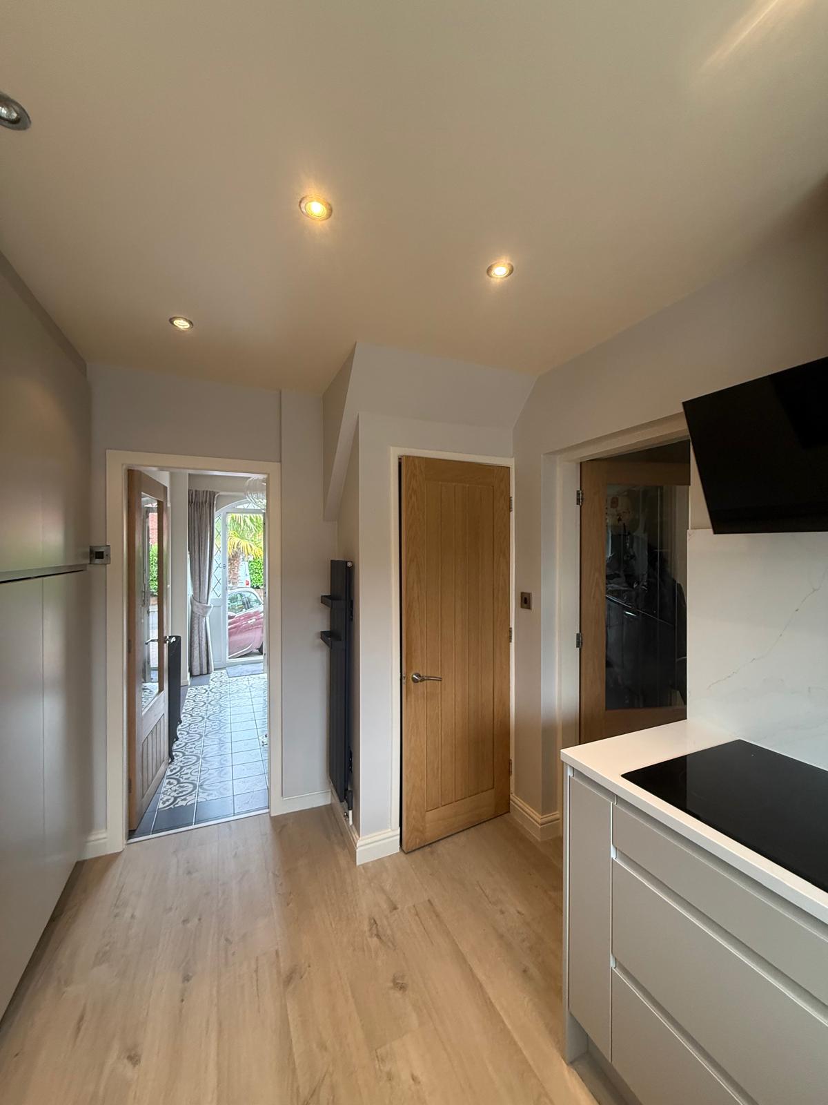 After interior kitchen painting