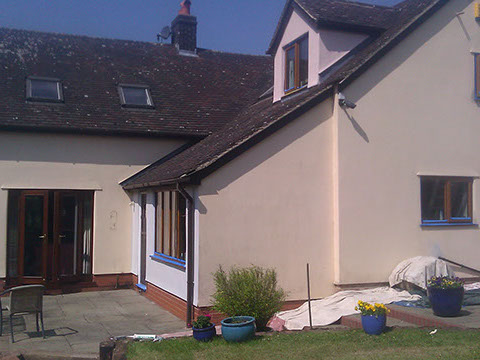Completed exterior painting