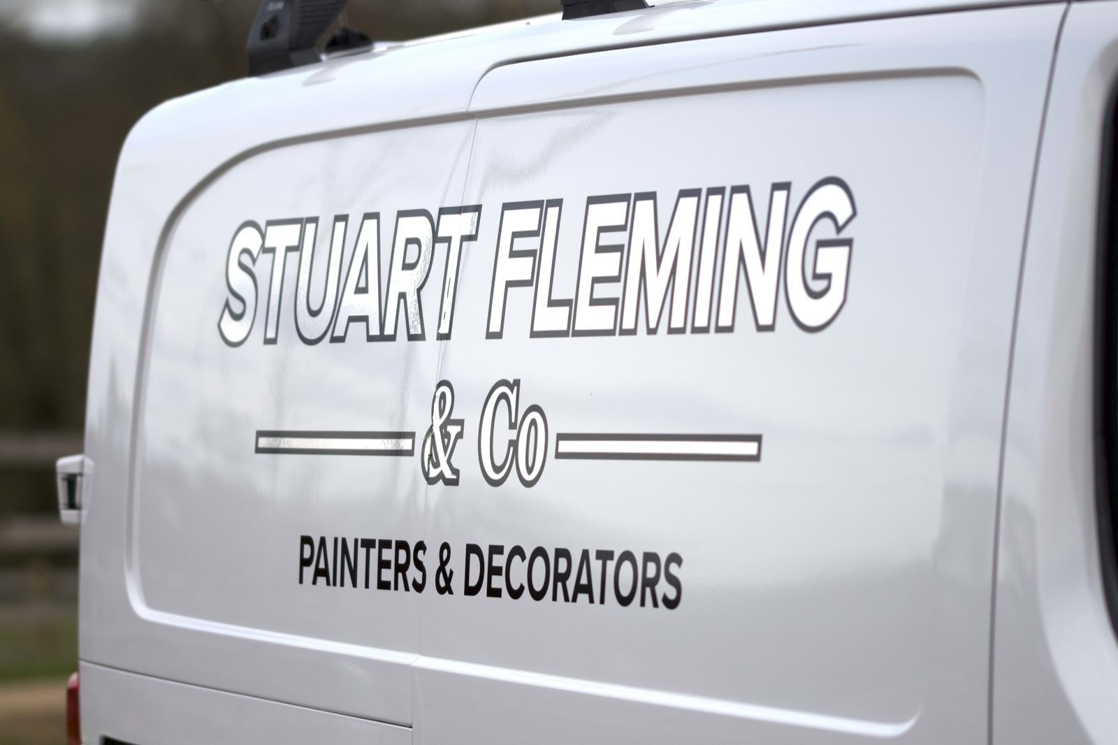 Stuart Fleming & Co van signwriting